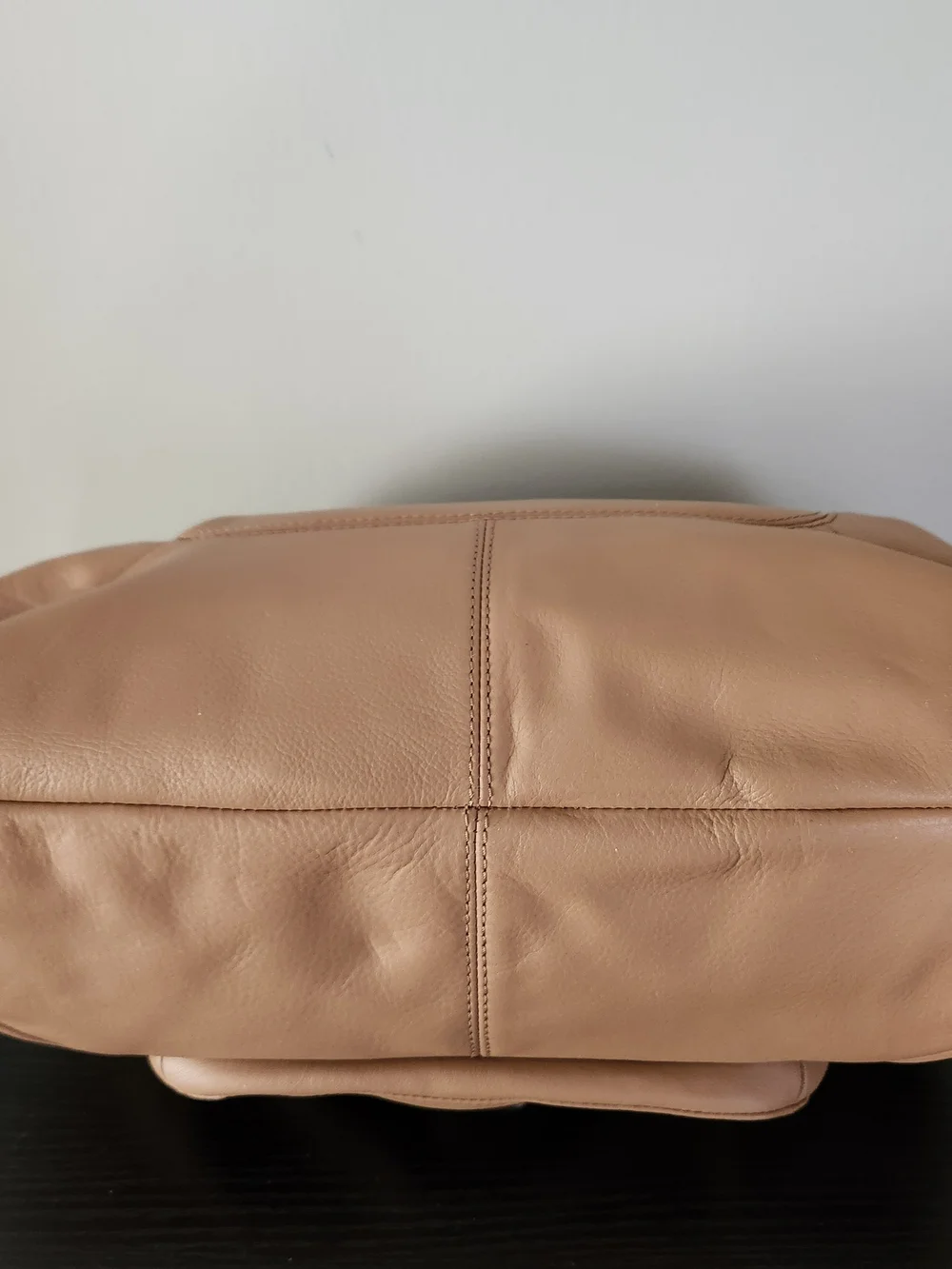 NWT Coach Leather Tote Handbag in Taupe - Unbranded